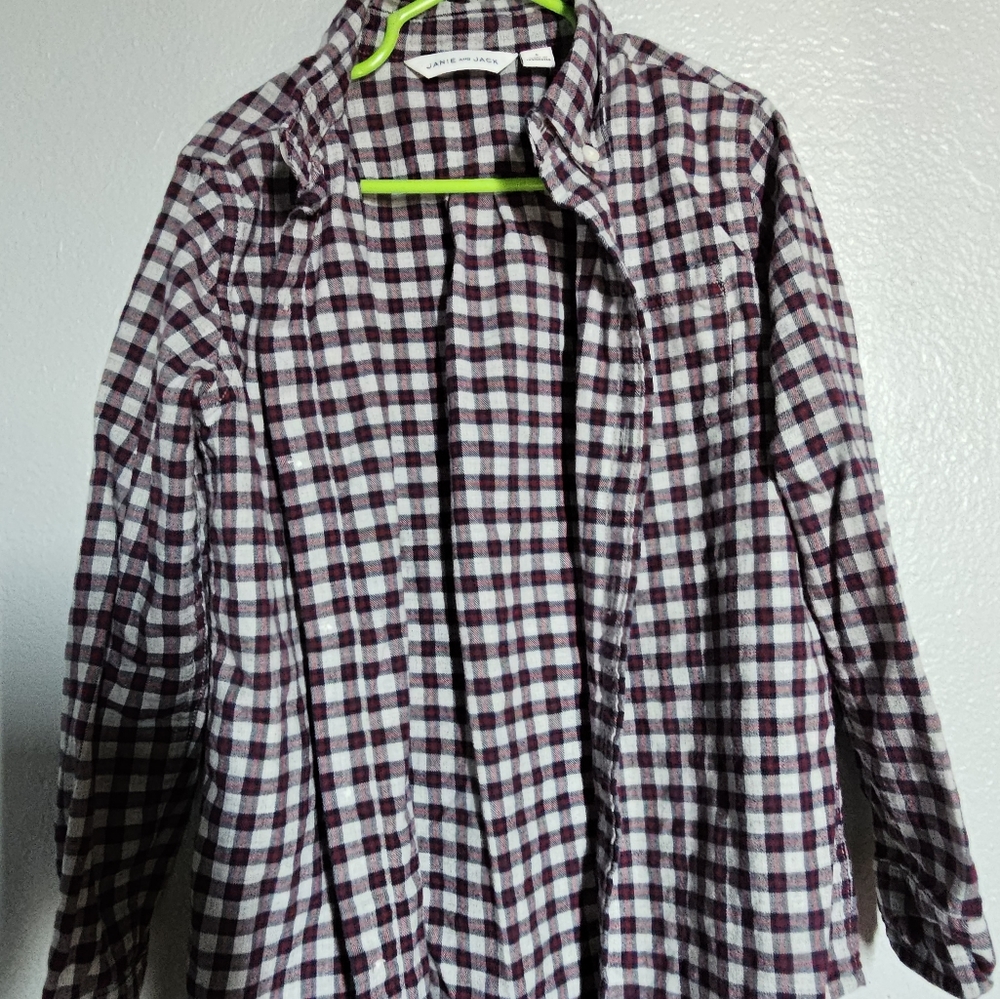 Janie and Jack brushed twill shirt